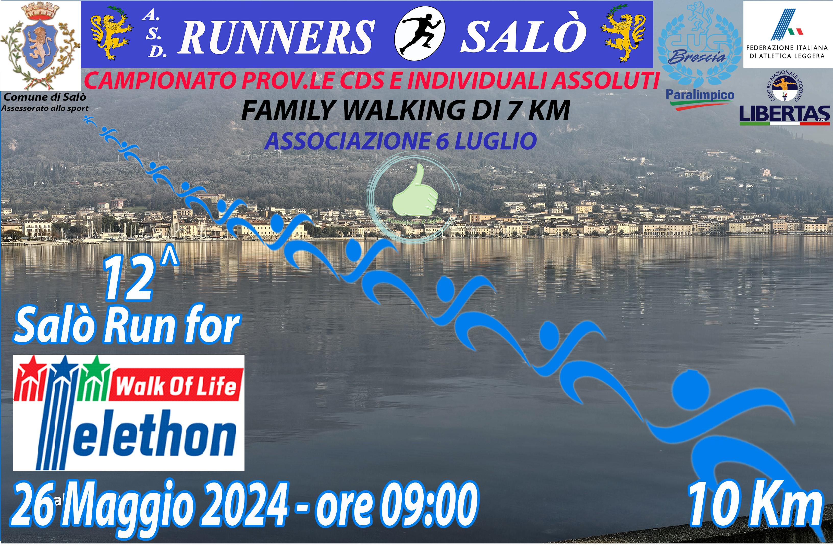 Volantino Salò Run For Telethon 2024